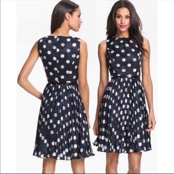 Adrianna Papell Dresses & Skirts - 10 Adrianna Papell Burnout Polka Dot Dress